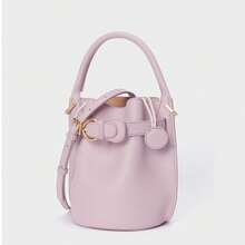 High-End Large Capacity Bucket Bag - SS Designer Leather, Versatile Crossbody/Shoulder - Beige - View 7