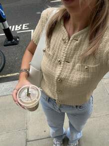 Cárdigan casual y elegante para mujer, apto para calle, vacaciones y uso diario, primavera/verano
