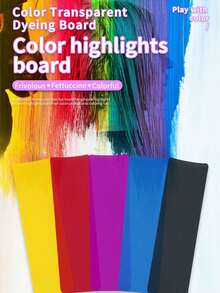 1PC Acrylic Hair Dye Board For Professional Hair Coloring And Salon Use, Semi-Transparent Pick Dye Board For Uniform Coloring, Color Mixing And Application Tool For Hairdressing, Convenient Hanging Ear Design For Easy Use, Ideal For Hair Dyeing, Highlighting, And Coloring Services In Salons, Portable Hairdressing Accessory, Perfect For Color Application, Hair Salon Essentials For Precise And Even Dye Distribution,Back To School,Travel Holiday Essentials,Hair Accessories For Women,Slick Back Brush,Barber Accessories,Hair Dryer,Hair,Barber,Hair Tools,Hair Products,Hair Accessories,Edge Brush,Barber Accessories,Travel,Hair Dryer,Hair Stuff,Hair Spray,Hair Accessories,Curly Hair Products,Hairdressing Equipment,Accessories,Hair Cutting Scissors,Christmas,Barbershop,Barber Accessories, Hair Accessories, Hairdressing,Hair Dryer,Hair, Accessories, Hair Products, Hair Tools, Hair Stuff, Hair Care, Curly Hair Brush, Barber, Barber Accessories, Hairdressing Equipment - Multicolor - View 3