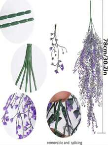Piante finte di viti di eucalipto verde lussureggiante - piante appese in plastica realistiche, adatte per decorazioni interne ed esterne, ottima per la casa, la stanza, matrimoni e San Valentino, decorazione di piante da appartamento finte