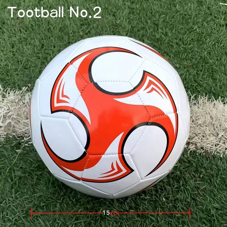 Piłka nożna w kształcie wiru w rozmiarze 2, odpowiednia dla uczniów uprawiających sporty na świeżym powietrzu