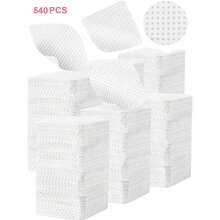 无纺布指甲清洁湿巾，指甲护理产品，卸甲湿巾，超强吸水柔软指甲清洁湿巾，适用于卸除指甲油和睫毛嫁接，指甲用品，美甲贴片 - 白色 - 查看 18