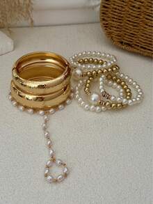 时尚个性化夸张金属手链，百搭手镯腕链