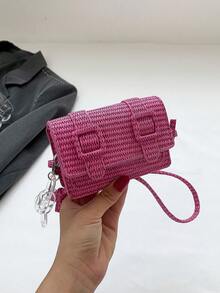 Women's Mini Fashionable Chain Strap Shoulder Bag For Daily Use - Hot Pink - View 12