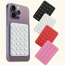 1pc- Silicone Suction Cup Mobile Phone Stand, Universal Adhesive Mounting, Creative Multi-Functional Silicone Accessories, Suitable For Various Mobile Phones, Providing Video And Selfie Stability