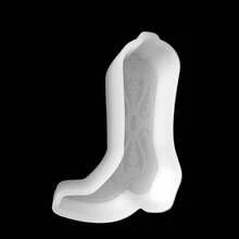 Botas vaqueras con detalles bordados, moldes de silicona colgantes para hacer perlas ambientadoras, ambientadores de coche, jabones, velas, artesanías y decoraciones de arcilla, cemento y yeso - transparente - Ver 5