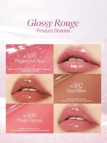 JOOCYEE Glossy Lipstick 2.0 Upgraded Version 564 Long-Lasting - 564Peach Dew - View 6
