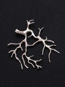 1/5 pièces Base de pendentif en branche d'arbre plaqué or, Faire-soi-même pour envelopper et incruster des pierres naturelles, des cristaux, des perles