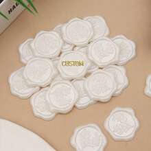 100/200/300 PCS/PACK Custom Wax Sealing Stickers With Self-Adhesive Backing, Your Design Available, Wedding Envelope Wax Seal- Custom Wax Seal,Back To School,School Supplies - one-size - View 46