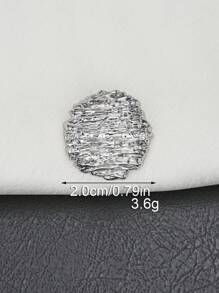 10 Stücke/Packung Runde Metallknöpfe mit geprägtem horizontalem Streifenmuster, geeignet für Mäntel, Pullover, Jacken, Kleider, Hemden, handgefertigte Verzierungen, Stoff-Nähzubehör für DIY