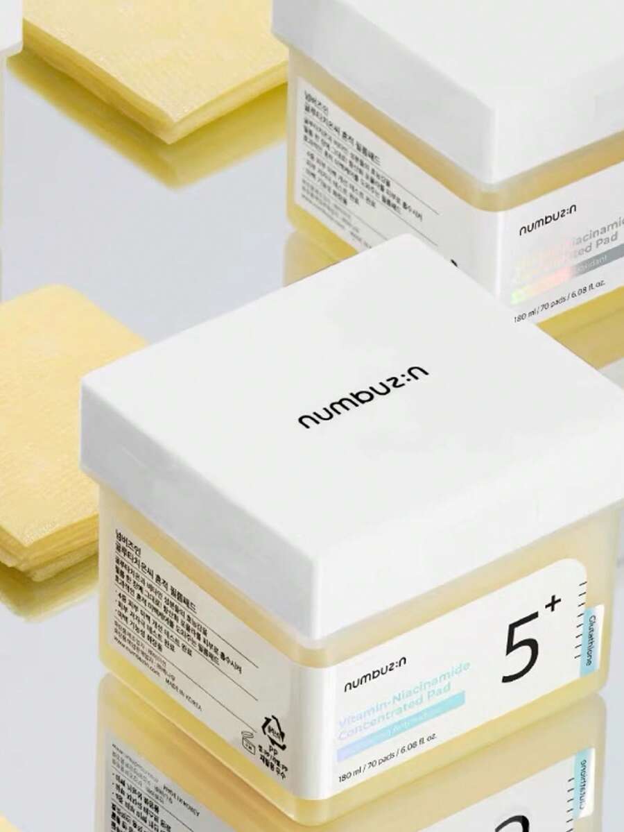 Numbuzin No.5 爽肤垫 维生素烟酰胺浓缩垫 双面谷胱甘肽、烟酰胺、PHA 和 LHA 去角质、色素沉着过度护理 180ml/70 片 - No.5+維生素菸鹼醯胺濃縮墊 - 查看 1