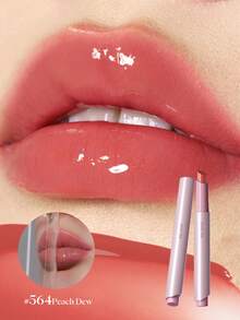 JOOCYEE Glossy Lipstick 2.0 Upgraded Version 564 Long-Lasting - 564Peach Dew - View 3