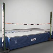Gill Athletics elastisches Krossband Crossbar - Leichtathletik Ausrüstung, faltbare Gymnastikstange, Stabhochsprung Training elastische Sprungbänder für Hochsprung-Praxis, Leichtathletik Gymnastikstangen