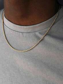 1pc Stainless Steel Lips Detail Clavicle Chain Necklace For Women
