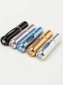 1pc Mini Refillable Travel Perfume Atomizer Bottle, Made Of Durable Aluminum Alloy, Compact & Portable, Suitable For Travel & Outdoor Use, Can Be Filled With Customized Perfume, Enhances Personal Charm, Adds Ritual To Life, Boosts Confidence & Mood. Ideal Gift For Girls, Women, Moms, Boyfriends, Home & Bathroom Decor, Great For Valentine's Day, Mother's Day (Random Color & Style)