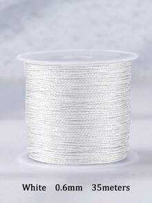 1 件 0.2-1 毫米金/银线花边绳手链项链编织绳适用于 DIY 流苏串珠香巴拉串珠宝制作配件 - 彩色 - 查看 35