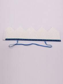 1pc Men's Crown Style Party Hat, Accessories - White - View 3