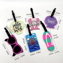 1pc Summer Hawaii Ocean Themed Luggage Tag, Travel Gift For Suitcase, Handbag, Backpack, Flight Luggage ID Tag Vacation Travel Accessories Travel EssentialsSuitcase Tag Pendant Holiday Vacation For Travel For Honeymoon For College For School Bag For Flying For Cruise For Bags For Luggage Portable Back To School Women Mini Travel Products