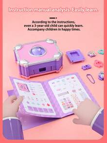 Pegatinas para niños, Tarjetas decoradas (GuKa), Kits de elaboración de joyas, Libros mágicos multiuso, Kits para hacer pulseras, Kits de elaboración de joyas hechas a mano para niñas, que incluyen cuentas y pegatinas, Kits de elaboración de joyas coloridos y suaves para anillos, pulseras y llaveros, Máquinas de pegatinas hechas a mano (GuKa), Juegos educativos DIY para niñas para el Día de los Niños.