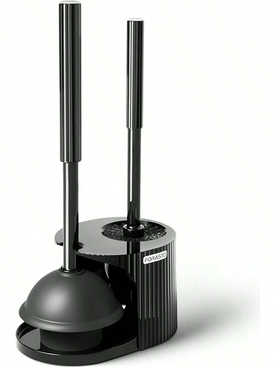 2 In 1 Toilet Plunger And Brush Set,Extended Handle Plunger,Toilet Bowl Brush Plunger Set,Bathroom Cleaning Tools ,Toilet Brush Plunger Combo,Cleaning Brush,Bathroom Cleaning Supplies