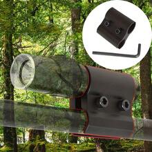 Outdoor Shooting Illumination Flashlight Clip, Matte Black Dual-Rail Aluminum Alloy Laser Sight Mount, Sports Optical Bracket