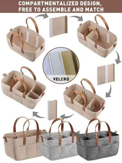 حقيبة تخزين أقمشة الشعر الكبيرة السعة حقيبة حمل لوالدة الطفل حقيبة معلقة بعربة الأطفال