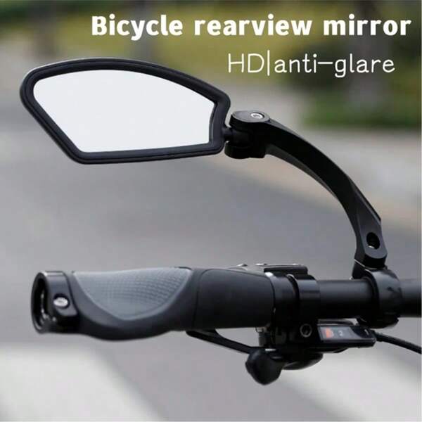 1pc Bicycle Rearview Mirror, Adjustable Rear View Mirror For Mountain Bike, Moped, Outdoor Cycling Accessories