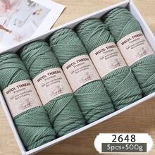 500g 245 Hand Knitting Thick Knitted Yarn, Alpaca Blend Yarn For DIY Handmade Knitting Sweater, Jacket, Scarf, Hat, Gloves In Autumn/Winter, 5 Balls/Pack - Multicolor - View 13