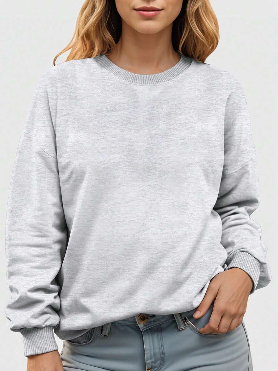 Women Sweatshirts - 淺灰色 - 查看 1