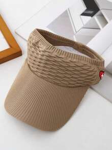 1pc Ladies' Sun Protection And Shading Hat 2025 New Style Running Sun Protection Hat With Large Brim Sports Hat, Breathable Sun Protection Hat For Spring, Summer And Autumn, Fish-Scale Open-Top Hat, Heart-Shaped Lightning Sun Protection And Shading Big Head Cap Baseball Baseball Cap, Outdoor Sports - Multicolor - View 14