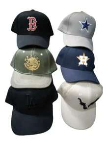 Gorras Curva Bordada, Mayoreo, Lote De 10 Piezas Al Azar Unitalla - Multicolor - Ver 4