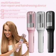 Straightening Comb To Make Hair Soft, Clean, And Neat, With Straight Hair Split And Shaved Hair Clipper, Hair Fork Trimmer, Charging Portable, Automatic Hair Trimming And Hairdressing Tool, Electric Hair Trimmer, Straightening Hair Straightening Rod 500mAh