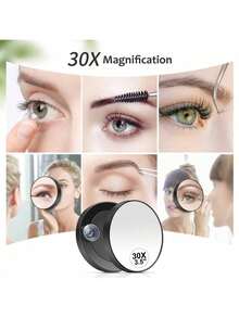 10/20/30X Magnifying Mirror For Easy Mounting, Magnified Makeup Mirror, Portable Small Magnifying Mirror - Use For Makeup, Blackhead/Blemish Removal, Magnifying Mirrors For Women Gift,Makeup,Cheap,Room Decor,Vanity,Travel,Bedroom,Makeup Accessories,Mirror,Vanity Mirror,Mini Mirror,Compact Mirror,Mirror Small,Hand Mirror - Multicolor - View 2