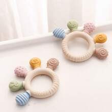 Juguetes de dentición para bebés, juguetes de masticación suaves de silicona lavables con diseños de animales con textura, estimulación sensorial, regalo para recién nacidos - Multicolor - Ver 6