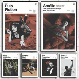 1 st vintageklassiker Rocky The Shining Raging Bull Gudfadern Kalla mig vid ditt namn konst väggdekoration canvasposters soffadekor presenter valfri ram