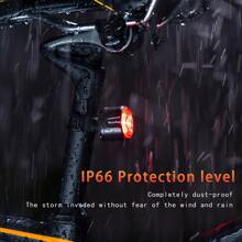 Feu arrière intelligent pour vélo - Détection de freinage automatique avec plusieurs modes d'éclairage, rechargeable par USB, ultra-lumineux et étanche pour la conduite de nuit