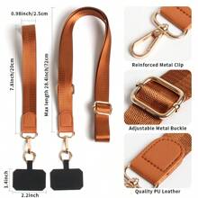 2pcs New Oblique Shoulder And Wrist Phone Bag Strap, Suitable For Daily, Outdoor, Travel Use To Carry Phone