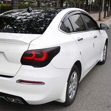 1 Piece Matte Smoked Vinyl Film, Suitable For Car Headlights And Taillights, Enhances Privacy And Style, Matte Smoke Car Tint Sticker Fog Light Decorative Wrap, Smoke Color Sticker, Easy To Apply - Multicolor - View 4