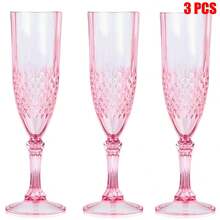 3/6/12 pezzi Bicchieri di plastica riutilizzabili per champagne, bicchieri di plastica per vino, bicchieri per succo adatti per matrimoni, addii al nubilato, eventi. Possono essere regalati a mamme, sorelle, amiche come regali per neosposi