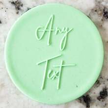 Customized Text Cake Decorations, DIY Cutting Molds, Frosting Cake Templates, Wedding Clay Fondant Embossing Tools, Name Cake Molds, Handmade Cookie Embossing Stamps - Black - View 14