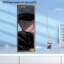 Jujutsu Kaisen 1pc Bookmark, Gojo Bookmark, Hollow Out Design Bookmark, Student Supply,School Supplies,Back To School