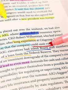 10 支/套沙特阿拉伯风格双头荧光笔套装，学校用品，返校 - 彩色 - 查看 6