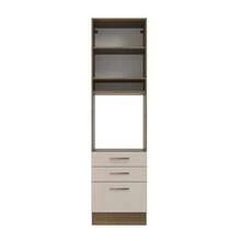 Despensero Alacena Multiuso Organizador Madesa 1 Puerta Color Marrón y Crema - Marrón y Crema - Ver 6