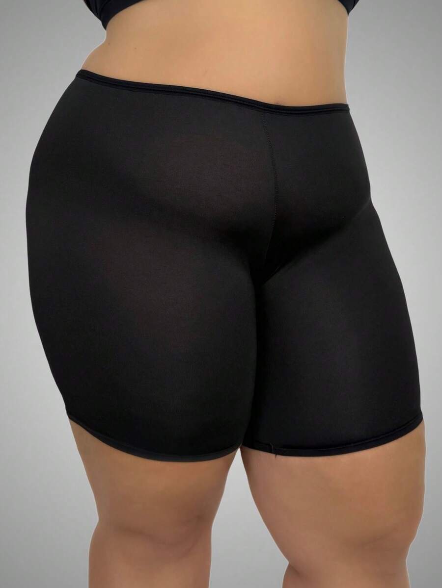 Women's Plus Size Anagua Second Skin Bermuda Shorts - Black - View 1
