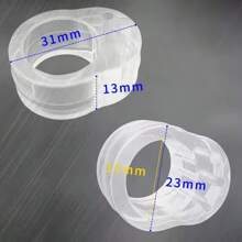 6pcs Kids Transparent Single Hole Anti-Collision Door Stopper, Silicone Baby Anti-Pinch Hand Door Handle Cover For Bedroom, Living Room, Bathroom