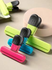 4 piezas (2 grandes + 2 pequeñas) Clips para sellar alimentos, clips selladores de bolsas de cocina con forma de T para patatas fritas, aperitivos, ingredientes, pinzas herméticas para bolsas de plástico, a prueba de fugas, a prueba de humedad