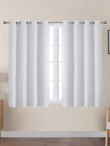 VEHEDE 2 Pcs Curtain Heat Protection Living Room Curtains With Eyelets Thermal Curtain Blackout Eyelet Curtain Set Of 2 Blackout Curtain Beige, Light Beige - Grau-weiß - View 35