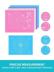 1pc Dough Pad - Non-Stick, Durable, Easy To Clean - Bluepurplepink Options, Easy To Clean, Suitable For Cookies, Dough, Cake Baking, Essential Baking Tool For Chinese Cakes, Perfect For Halloween, Christmas, Easter, Thanksgiving