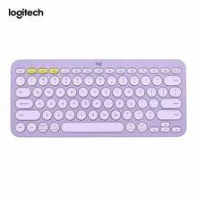 Logitech K380 Bluetooth Wireless Keyboard, Multi-Device Connection, Efficient Office Anytime Anywhere, Ultra-Thin Portable, Compatible With IPad/Tablet/Laptop/Smartphone - Purple - View 1