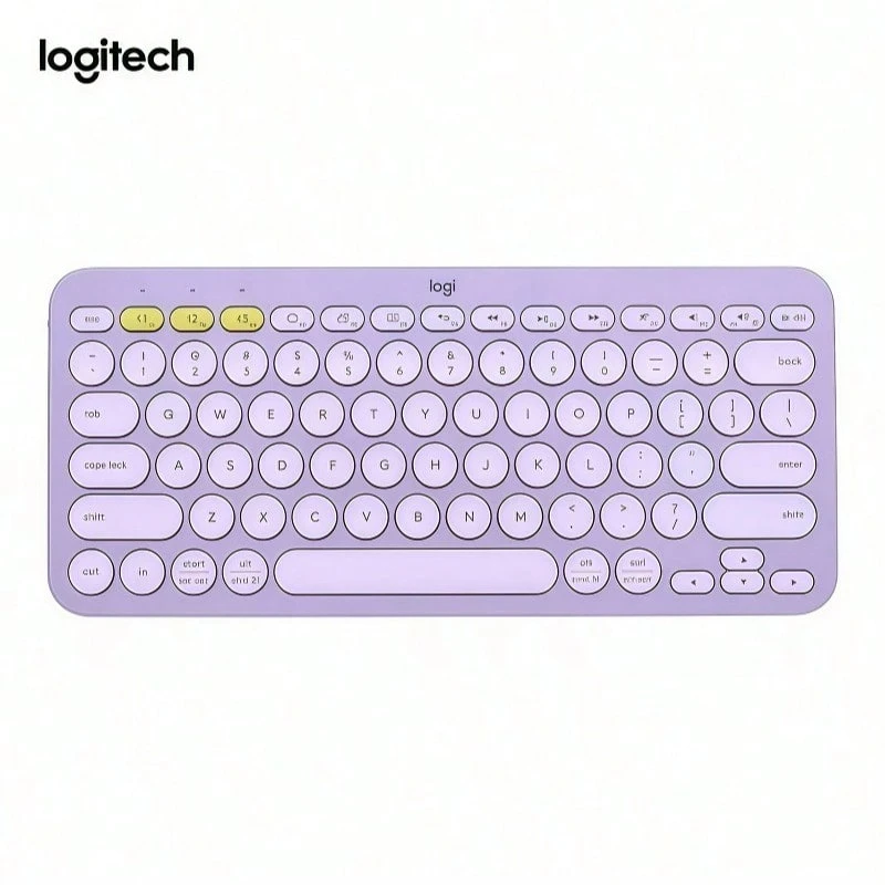 Logitech K380 Bluetooth Wireless Keyboard, Multi-Device Connection, Efficient Office Anytime Anywhere, Ultra-Thin Portable, Compatible With IPad/Tablet/Laptop/Smartphone - Purple - View 1